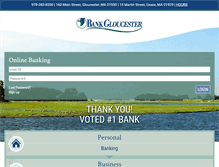 Tablet Screenshot of bankgloucester.com